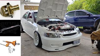 HYBRID SHIFTER/INNOVATIVE SHIFT JOINT and DC STRUTBAR INSTALL on my ek3 civic