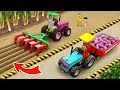 DIY Mini Tractor Making Onion Farming with DIY Plow Machine after Lion Attack | HP Mini DIY Tractor