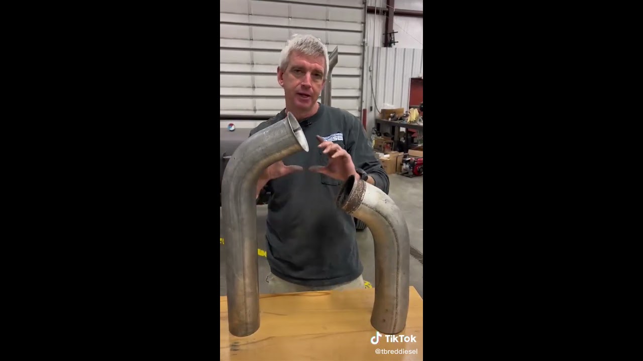 SMALLER IS BETTER 3 5 DOWNPIPE FITS Part A Shorts Shortvideo Diesel Trucks Downpipe