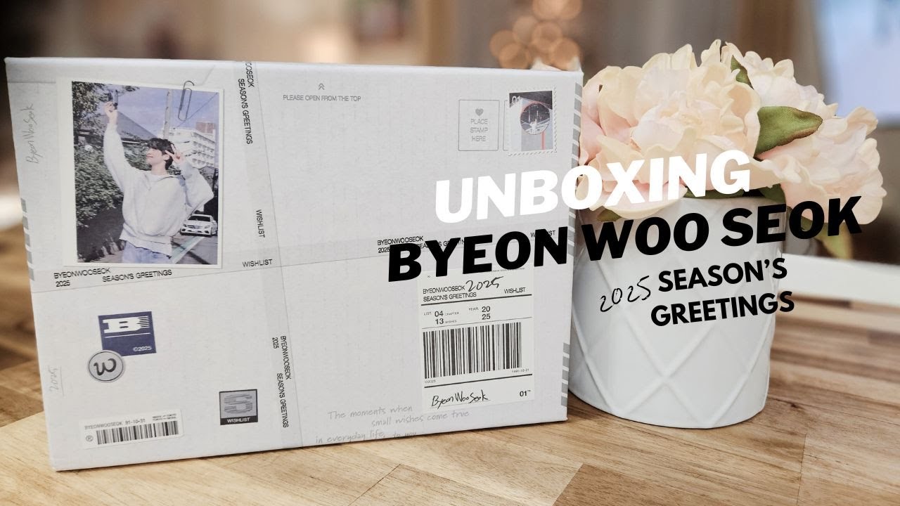 Byeon Woo Seok Season's Greetings 2025 unboxing💙 - YouTube