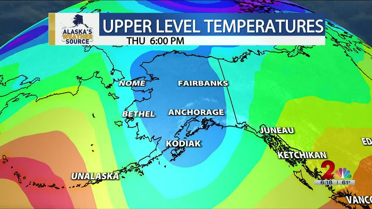 Temps start to drop across the state, and rain returns to Southcentral