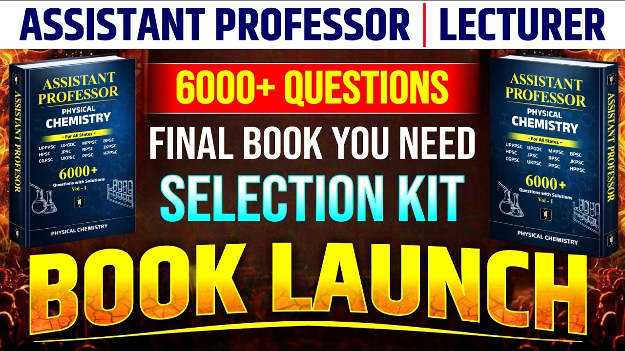 Assistant Professor | Lecturer 6000+ Questions 🔥 Mega-Book Launch 🔥 All States