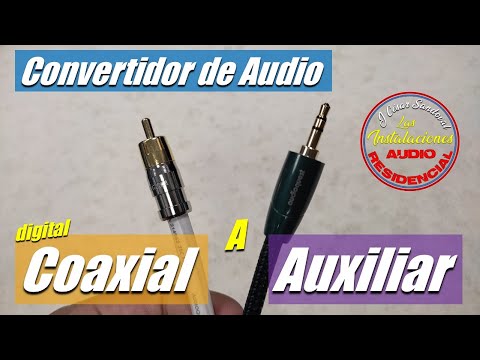 Convertidor de audio digital coaxial a análogo auxiliar 3.5 | dac digital to analog converter