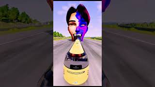 Big and Small Car vs Jinu Half DemonSaja - BeamNG.Drive screenshot 2