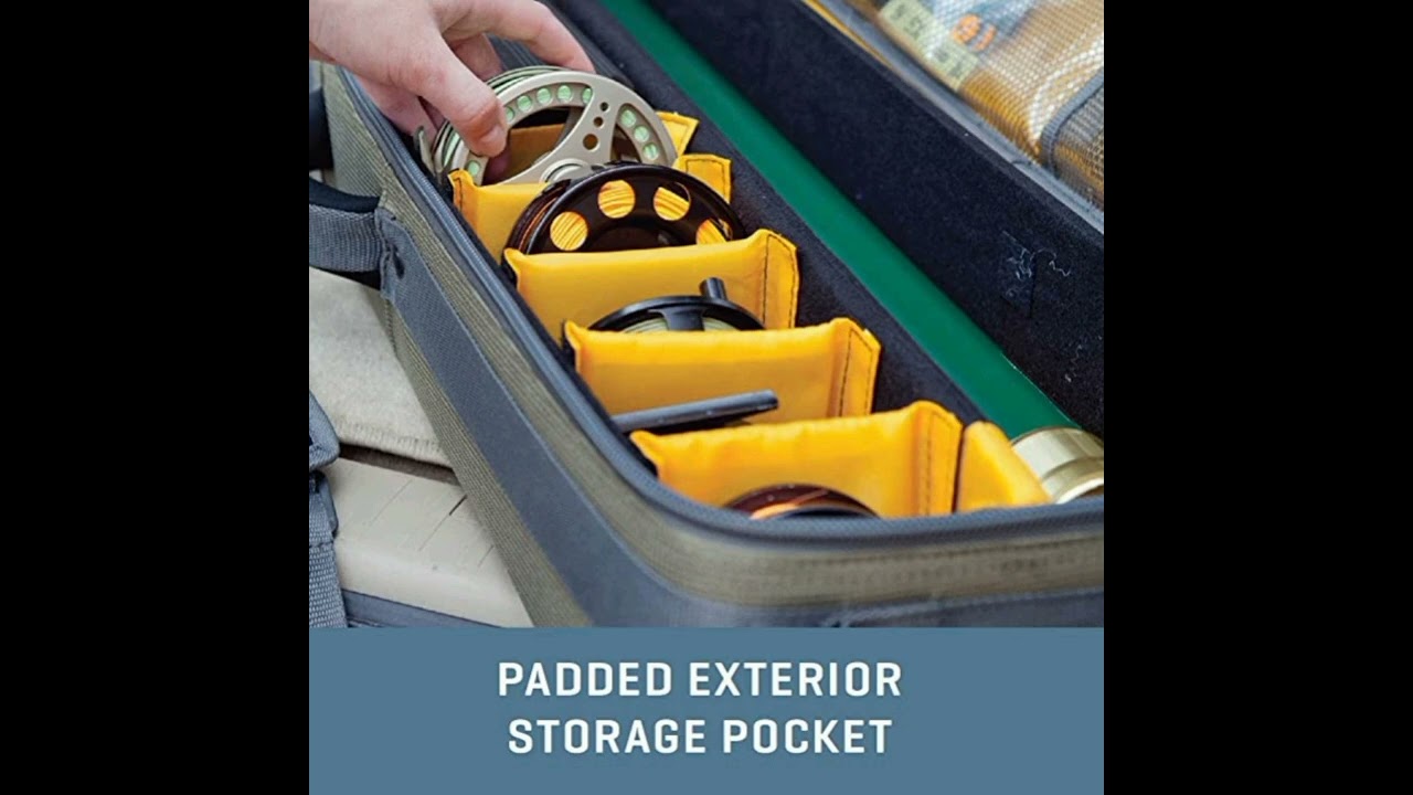 Allen Company Cottonwood Fly Fishing Rod & Gear Bag Case, Hold up to 4 Fishing Rods, Heavy-Duty