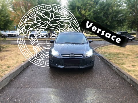 Клеим наклейку Versace на Ford Focus 3!! Как она выглядит?