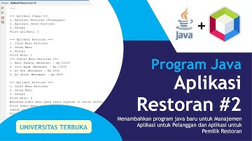 Membuat aplikasi disebuah restoran makanan menggunakan program java dari Apache NetBeans #2