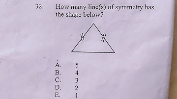 lines of symmetry of an isosceles triangle