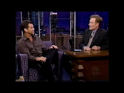Pierce Brosnan on "Late Night with Conan O'Brien" - 8/4/99