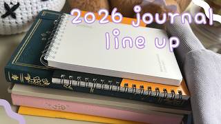 My journal line up for 2026 | All the journals that I will be using next year ⭐️ 