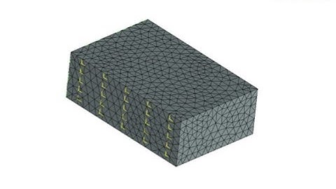 T-Flex Analysis v16 - Statics - Thermoelasticity - Thermal Deformation of a 3D Brick