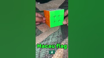 How to make Macau country flag 🇲🇴 on Rubik’s cube in 3x3
