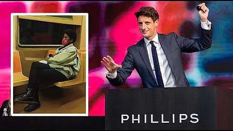 Devon Rodriguez subway painting auctioned at Phill...