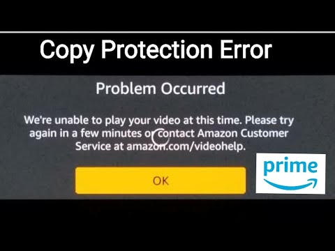 Amazon prime Copy Protection error in Android TV | Some thing went wrong Amazon Prime Video