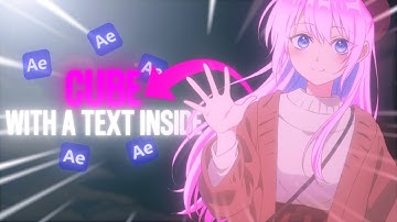 CUBE with a TEXT inside it | After Effects [TUTORIAL]