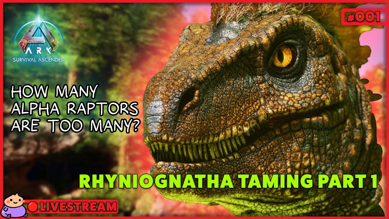 How many Alpha Raptors are too many? 🦂 ARK:SA RHYNIO TAMING P1