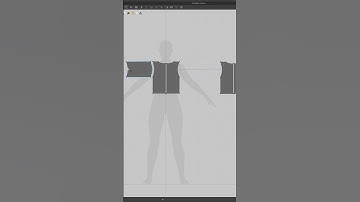 Quick digital fashion test with Marvelous Designer 💫 #3dart #fashiondesign #tshirt #clo3d #sewing