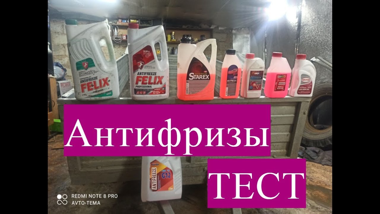 Тест антифризов 2022