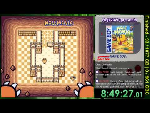 Notice De Jeu Mole Mania Pour Game Boy - En Très Bon état, Version Française (Fah)