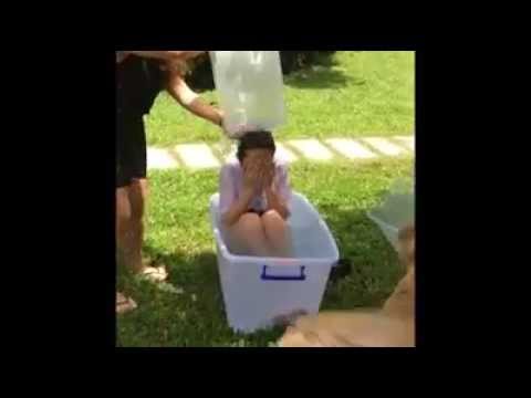 梁文音參加 ALS Ice Bucket Challenge 漸凍人冰桶挑戰