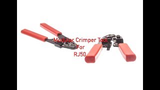 Ratchet Modular Crimping Tool for RJ50, (RJ45 10 Conductor) P # 93-100-015