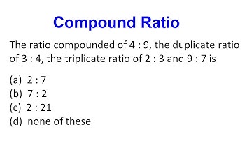 Compound Ratio