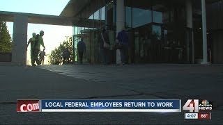 Local federal employees return to work