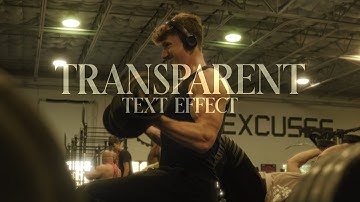 The SECRET to Editing Transparent Text