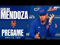 Carlos Mendoza on offensive production at first base: 'Obviously we expect more.'