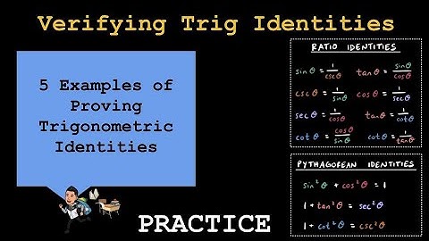 Pre Calculus: Verifying Trigonometric Identities