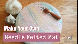 Fantastic Needle Felted Mat | I Made It Myself | So Easy | Wet Felted Mat | Woollen Felted Mat