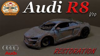 Broken Audi R8 - Full Restoration Powerful v10 Model Car