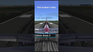 Air india flight during take off flight simualtor and pilot handled safely#airindia #gamingshorts