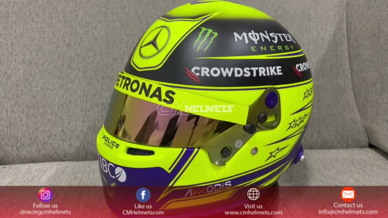 LEWIS HAMILTON 2022 F1 REPLICA HELMET FULL SIZE