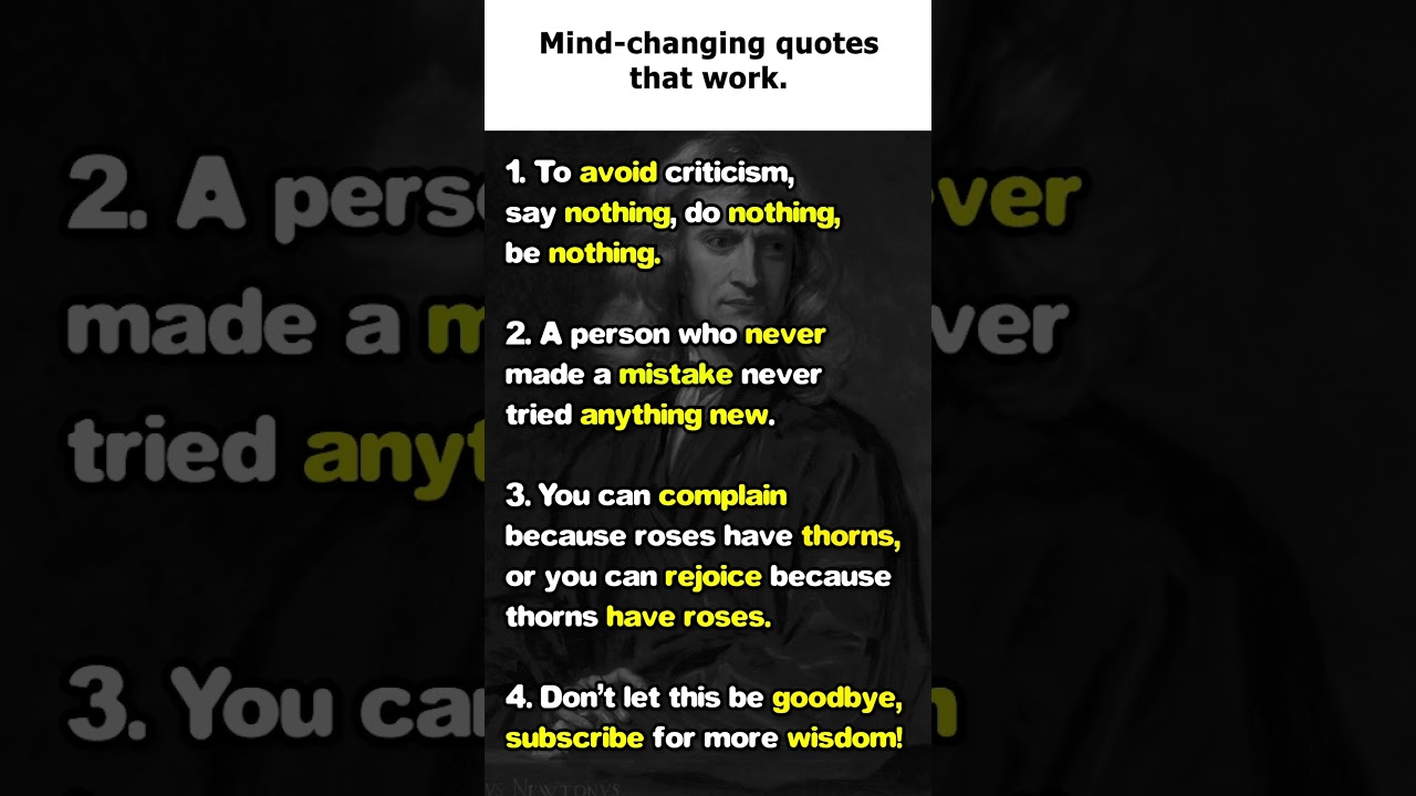 Mind Changing Quotes 