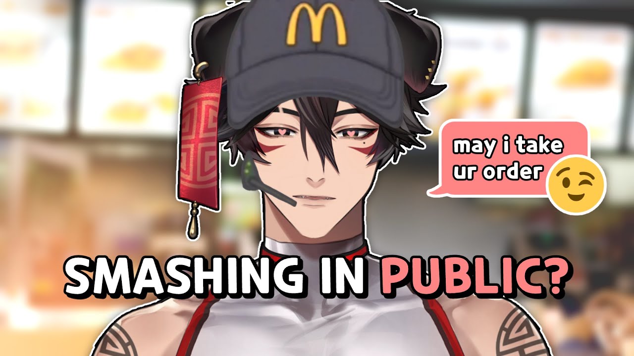 MALE VTUBER SMASHING AT A RESTAURANT??