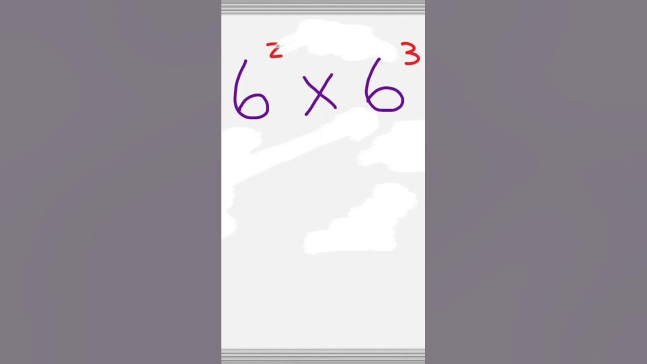 Learn how to multiply exponents step by step shorts exponents powers