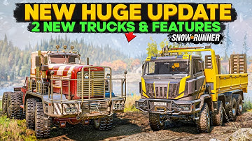 New Huge Update 2 New Trucks and Features Coming in SnowRunner and RoadCraft November Update