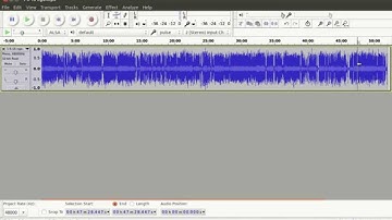 Leveling up the audio in Audacity (range compression) (uniform amplification)