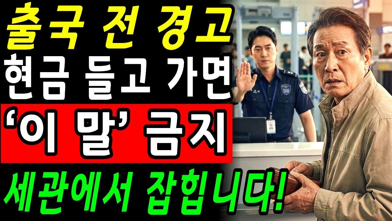 세관에서 돈 어디 쓰냐고 물을 때 주의! 절대 말하면 안 되는 두 글자, 90%가 틀리는 답