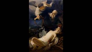 The Angel preventing Abraham from sacrificing Isaac - Rembrandt van Rijn The Angel preventing Abraham from sacrificing Isaac - Rembrandt van Rijn