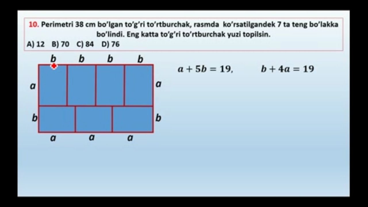 AL-XORAZMIY OLIMPIADASI 1-QISM YECHIMLARI