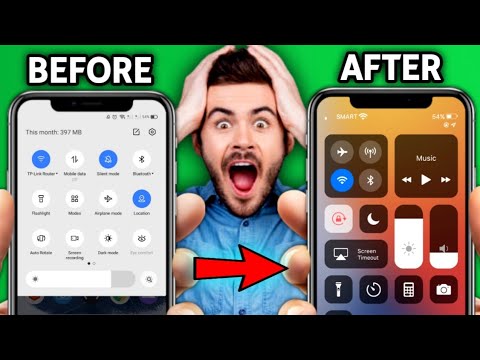 How to Change Android Control Panel to iOS Control Center (Easy Tutorial)