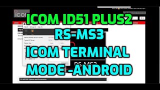 ICOM ID-51plus 2 - RS-MS3 android app Terminal mode screenshot 5