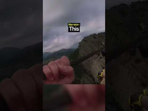 Zip Lining Over a Ravine GONE WRONG!