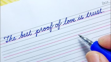 Short Love Quotes in Cursive Writing | Cursive Handwriting Practice EP 01