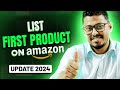 List first product on amazon 2024  shipping template setup  step by step guide for amazon seller