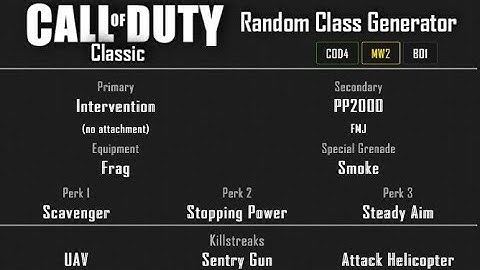 MW2 - Terminal Free-For-All (30-5) Random Class Generator #66 [2020]