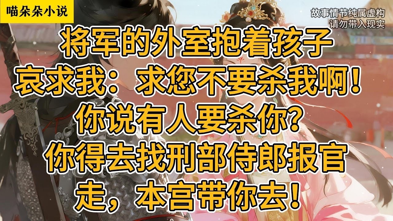 将军的外室抱着孩子，哀求我：求您不要杀我啊！你说有人要杀你？刑部侍郎在那，你得去找他报官。走，本宫带你去！#一口氣看完 #小说 #小説 #故事