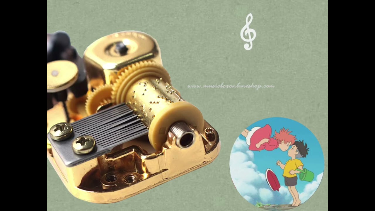 Music Box Song 崖の上のポニョ gake no ue no ponyo - YouTube